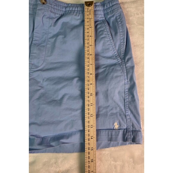 Ralph Lauren Shorts Adult Medium Blue Sweat 100% Polyester Lined Elastic Waist - Picture 4 of 7